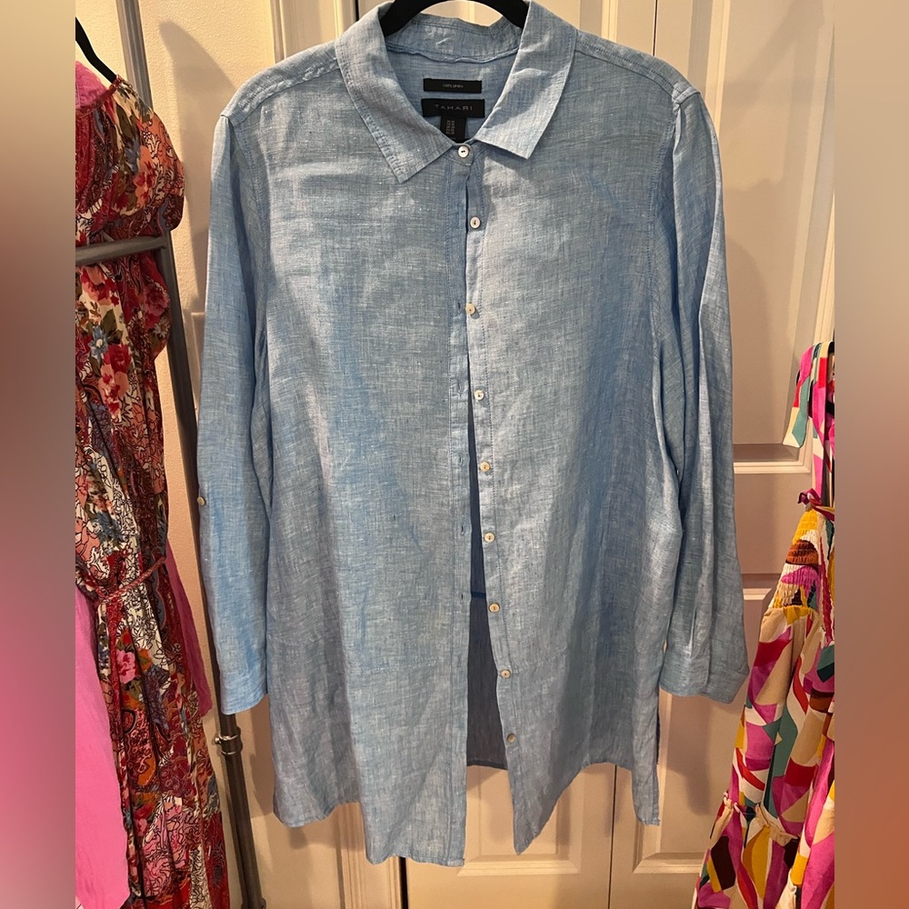 Tahari Button Down Top